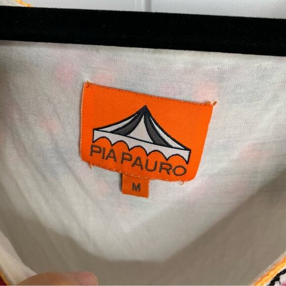 Anthropologie Pia Pauro embroidered cold shoulder festival dress vacation size M - Picture 7 of 9